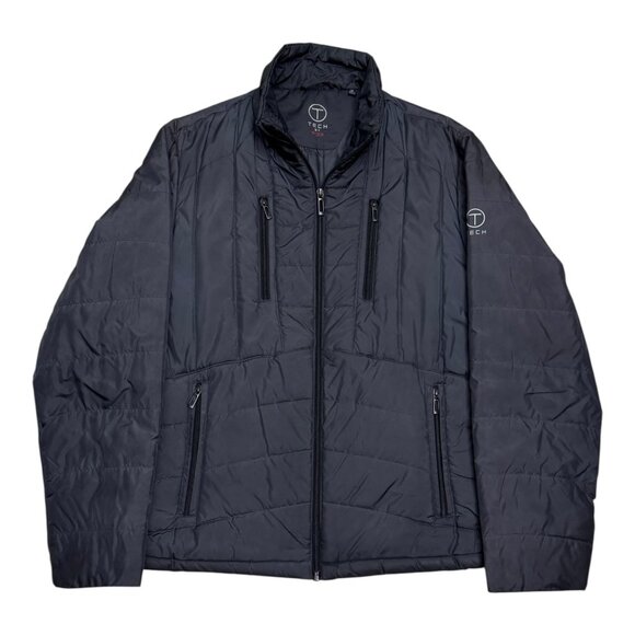 TUMI TECH Insulated Light Winter Designer Puffer Casual Jacket Mens Medium - Picture 1 of 5